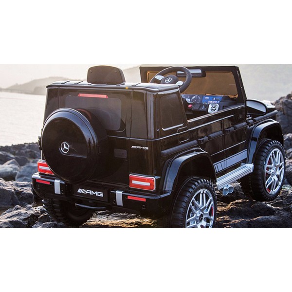 Продукт Акумулаторен джип Mercedes Benz G63 Licensed 4X4 , с меки гуми и кожена седалка - 0 - BG Hlapeta